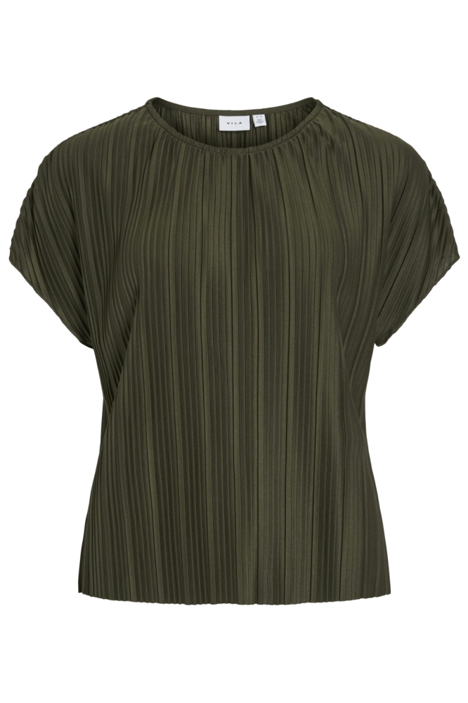 VITAHLIA O-NECK CAPSLEEVE TOP/DFS 14108026 Deep Depths